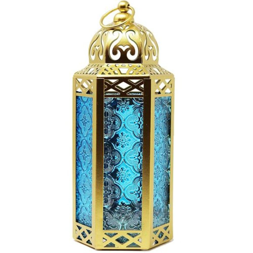LANTERNS Gold Moroccan Candle Lantern Decorative Candle Holder